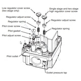 White Rodgers 36H32-409 24V Gas Valve - Raypak since 2019 - Heater and Spa Parts