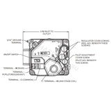 White Rodgers 36H32-409 24V Gas Valve - Raypak since 2019 - Heater and Spa Parts