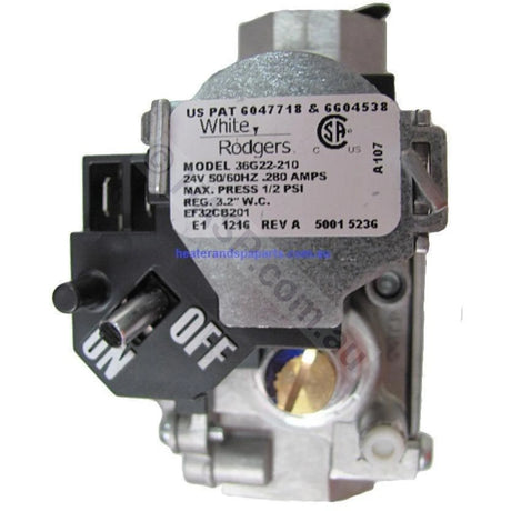 Raypak Rheem Davey Spartan 131 Gas Valve - Heater and Spa Parts