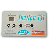 Raypak RP2100 Thermostat Overlay (Decal/Sticker/Label) - Gas Pool & Spa Heaters - Heater and Spa Parts