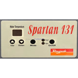 Raypak RP2100 Thermostat Overlay (Decal/Sticker/Label) - Gas Pool & Spa Heaters - Heater and Spa Parts