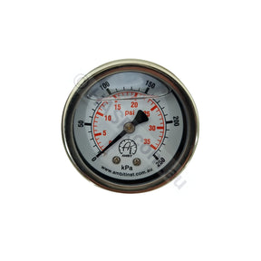 Pressure Gauges - Fluid Filled For Pools And Spas Rear Mount Filter Parts
