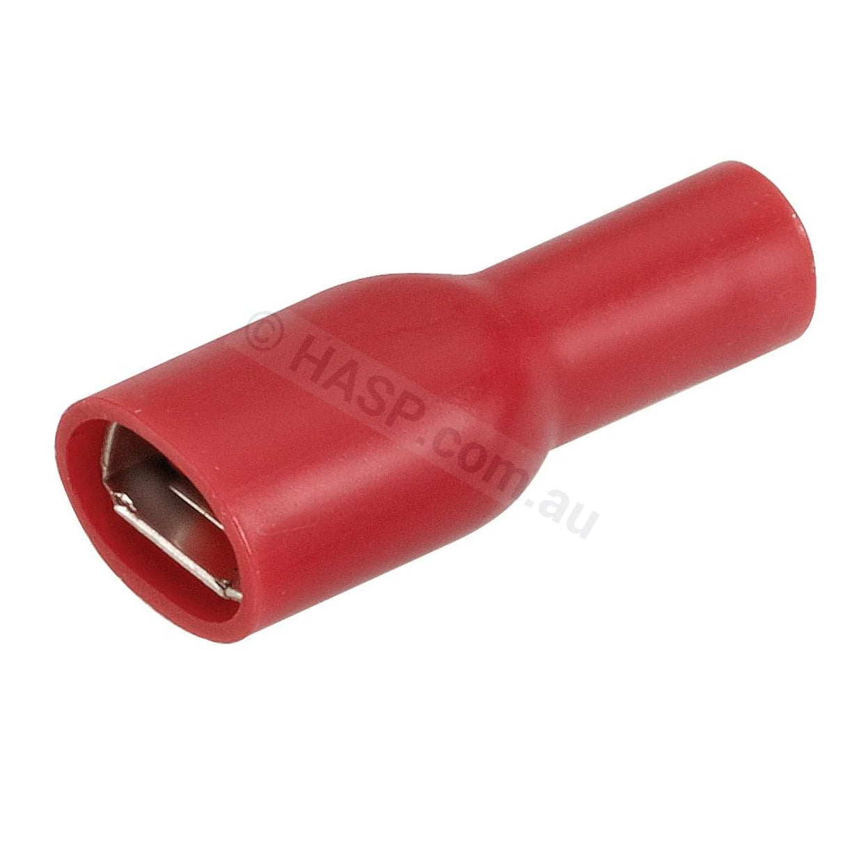 Red Spade Terminal Connector - 6.3mm 1/4" - Insulated Crimp Style - Heater and Spa Parts