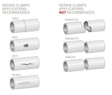 Pipe Repair Sleeve - Dura Stainless Steel Clamp - 59-67mm - Heater and Spa Parts
