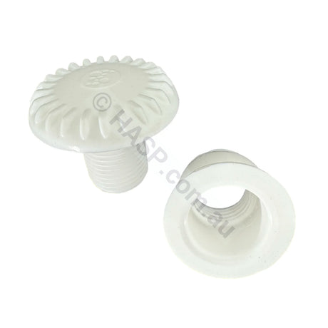 S&P 1’’ Slip Air Control Venturi - White Spa Baths & Pools Universal