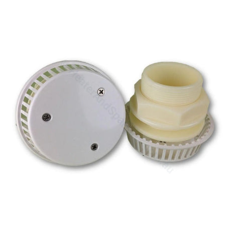 S&P Spa Bath Suction w/ male thread - 3 Screws - 40mm Glue in w/ Nut - Heater and Spa Parts