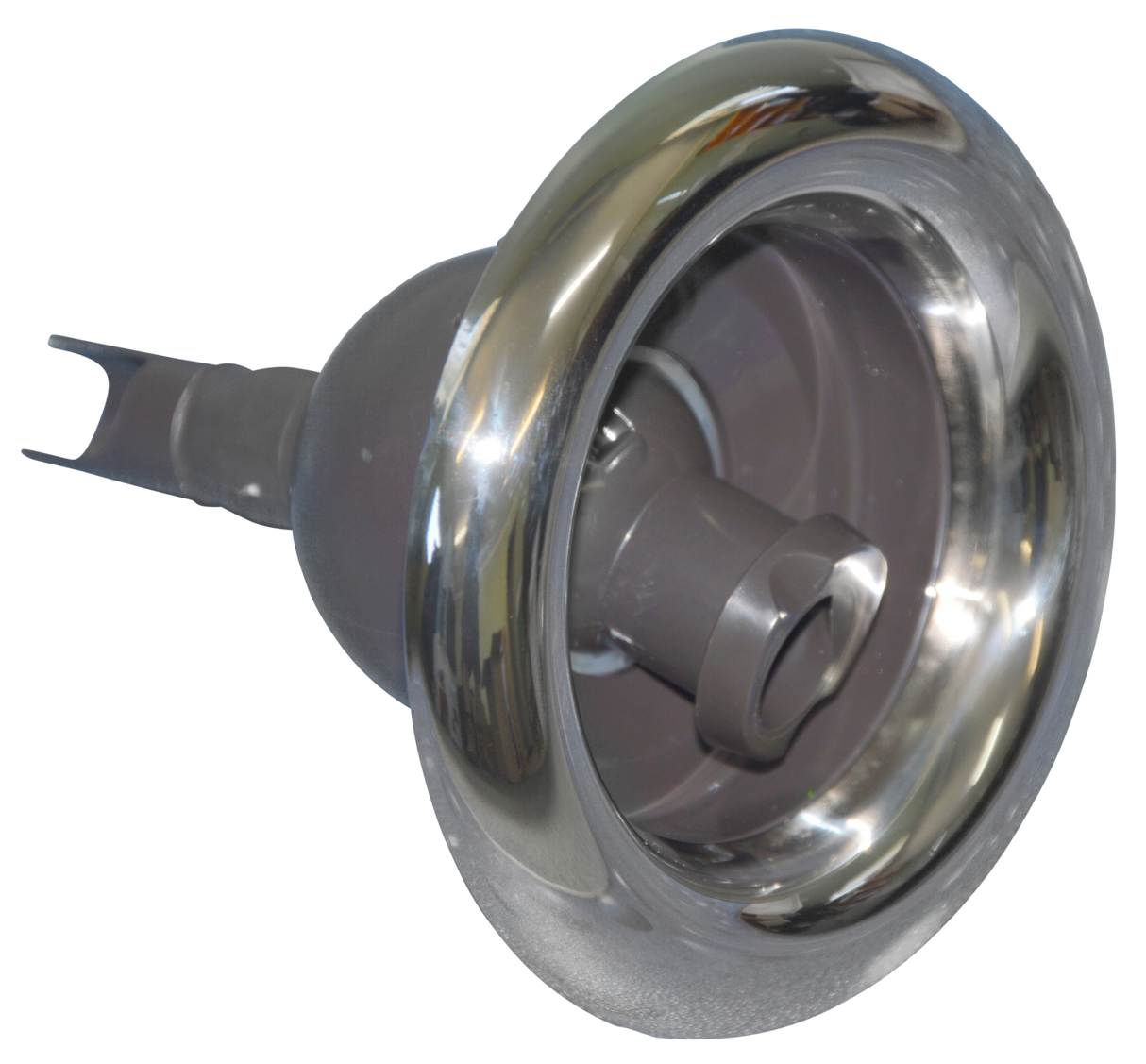 Hurricane Swirl Spa Jet - Charcoal & Stainless - 125mm / 127mm - Heater and Spa Parts