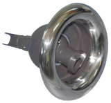 Hurricane Swirl Spa Jet - Charcoal & Stainless - 125mm / 127mm - Heater and Spa Parts