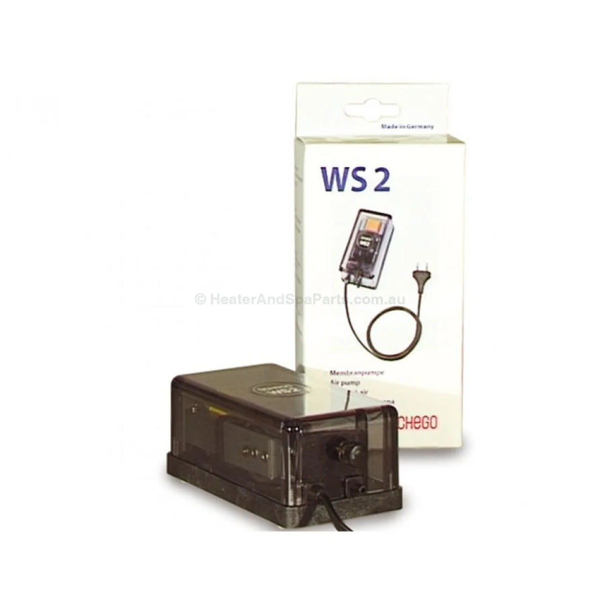Schego WS2 Air Pump for Ozone or Air Injection - Heater and Spa Parts