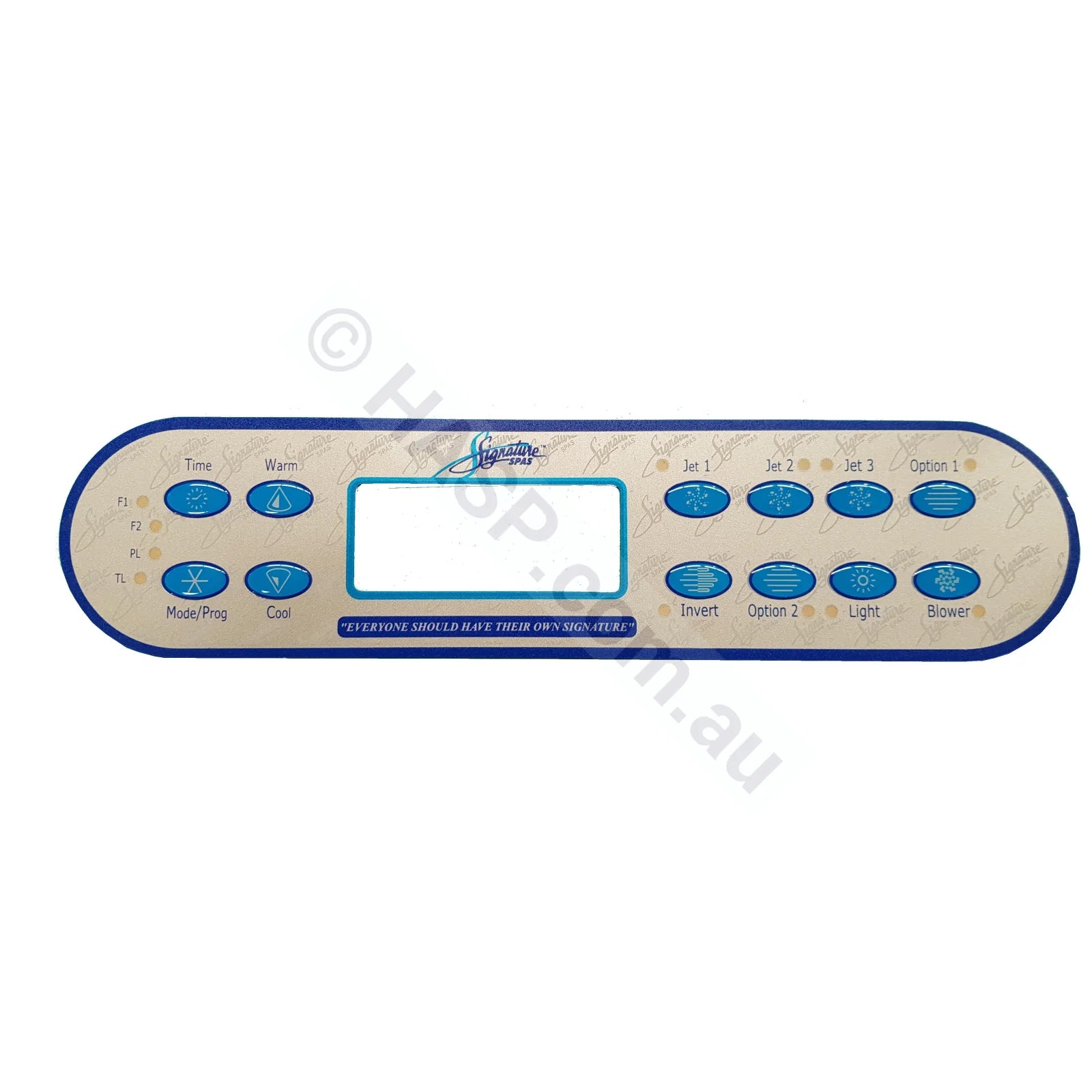 Signature Spas - ML900 Overlay Protective Decal Sticker - Balboa - Heater and Spa Parts