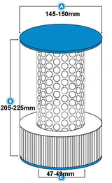 Universal Spa Industries, Sapphire, Signature, Endless and more Spa Cartridge Filter - 50 sqft 225x143 205x145 210x149 - Heater and Spa Parts
