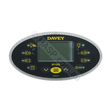 SP 1200 Touchpad - Davey SpaQuip SpaPower 1200 - Oval Style for Davey Spa Quip SP1200 - Control Panel - Touchpad