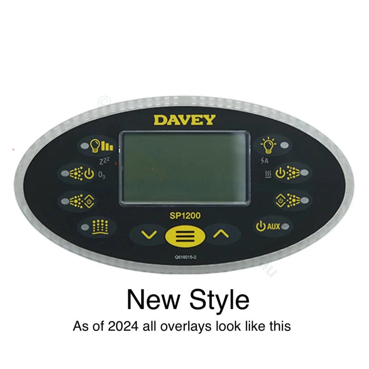 Sp 1200 Touchpad - Davey Spaquip Spapower Oval Style For Spa Quip Sp1200 Control Panel