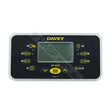 SP 1200 Touchpad - Davey SpaQuip SpaPower 1200 - Rectangle Style for Davey Spa Quip SP1200 - Control Panel - Touchpad