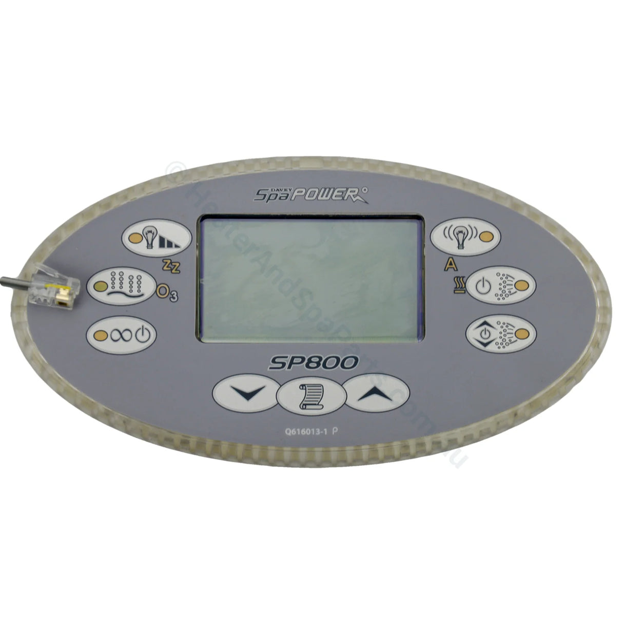 Oval Touchpad for Davey Spa Quip SpaPower 800 SP800 - Endless Spas Tech 980 - Control Panel - Heater and Spa Parts