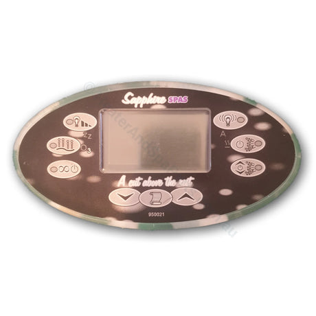 Oval Touchpad for Davey Spa Quip SpaPower 800 SP800 - Endless Spas Tech 980 - Control Panel - Heater and Spa Parts