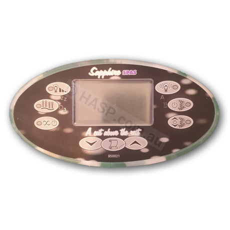 Oval Touchpad for Davey Spa Quip SpaPower 800 SP800 - Endless Spas Tech 980 - Control Panel - Heater and Spa Parts