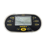 SP 800 Touchpad - Davey SpaQuip SpaPower 800 - Racetrack Style for Davey Spa Quip SP800 - Control Panel - Touchpad