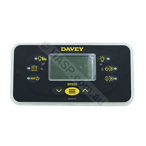 SP 800 Touchpad - Davey SpaQuip SpaPower 800 - Rectangle Style for Davey Spa Quip SP800 - Control Panel - Touchpad