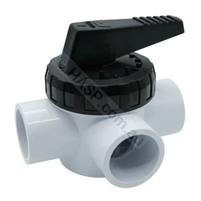 Sp Poolquip Davey Spaquip Teflon Valve - 50Mm 3 - Way Pool & Spa