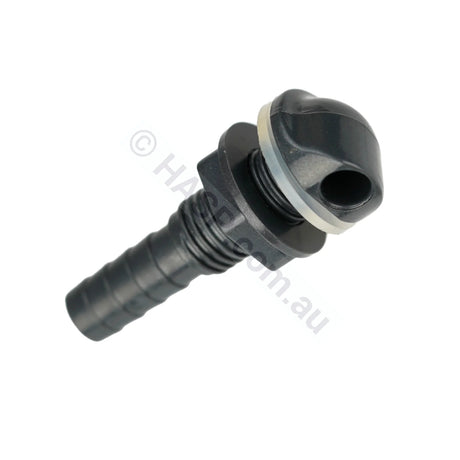 Waterway 90° Air Bleed Nozzle - Dark Grey