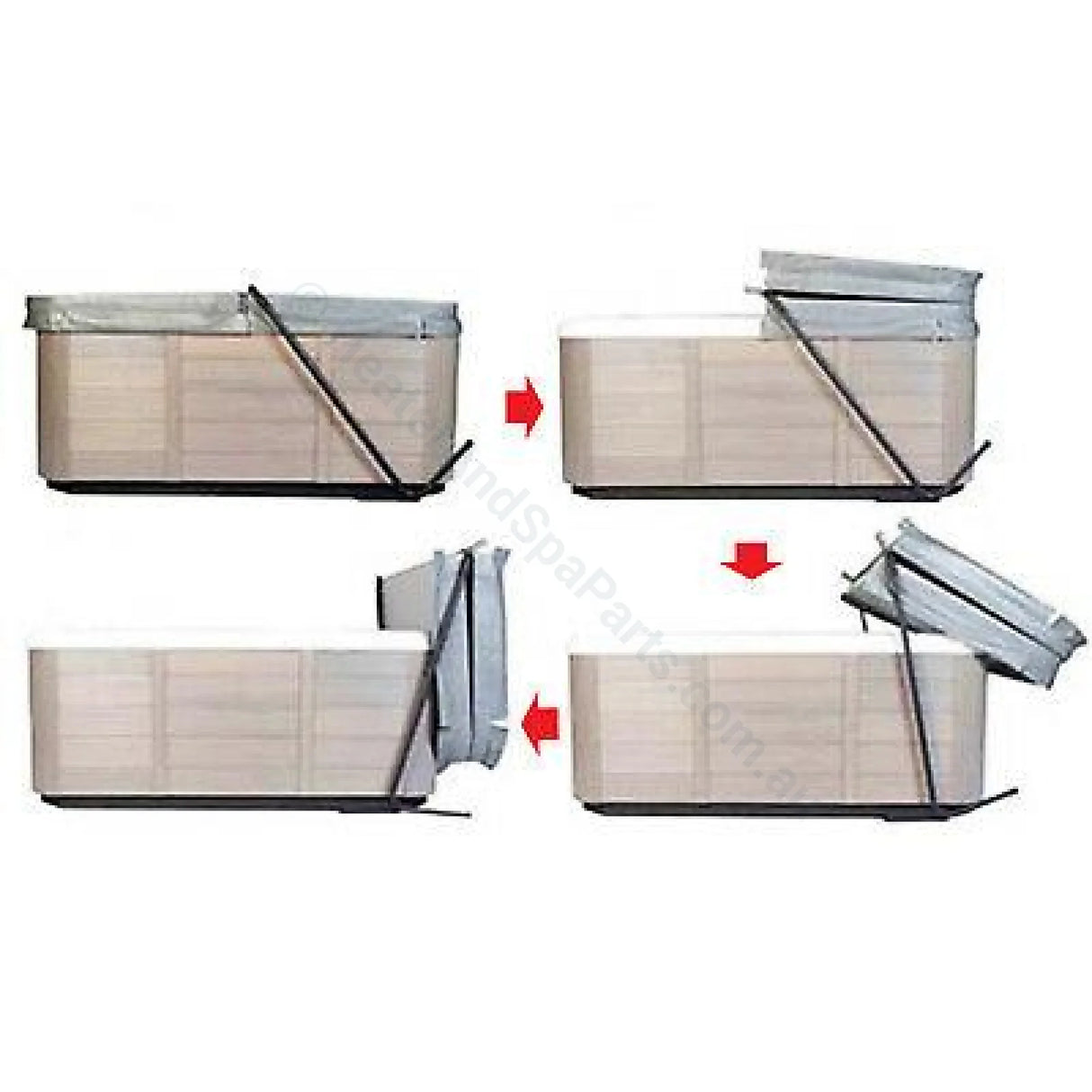 Spa Cover Lifter - Cover Rock-It for Spas up to 2450mm - Heater and Spa Parts