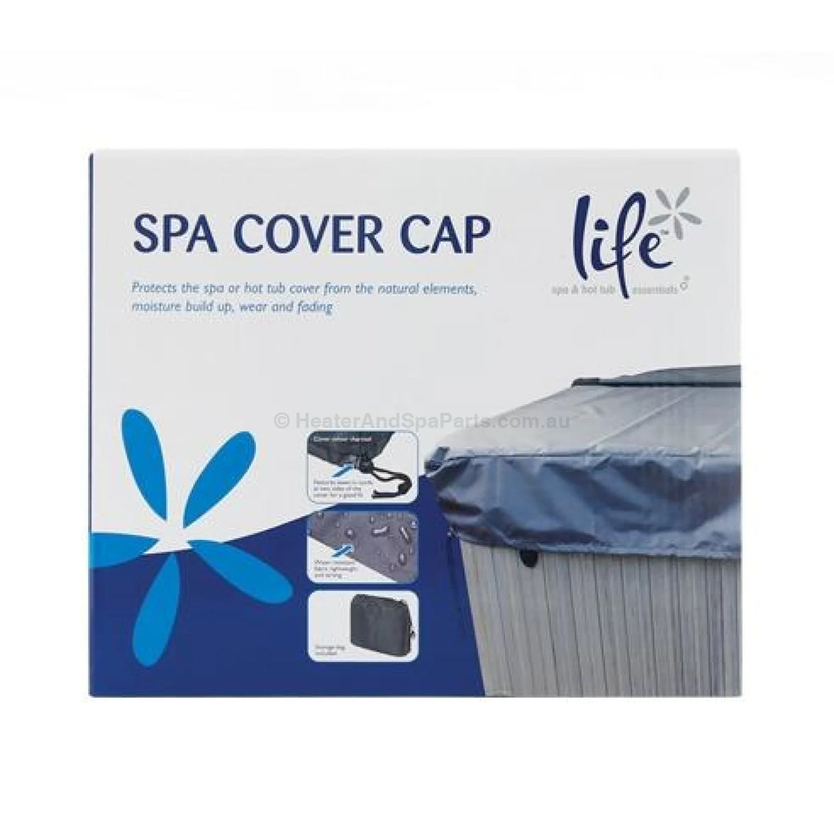 Spa Cover - Up to 2.4m x 2.4m - aka Spa Bra - Heater and Spa Parts