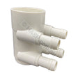 Spa Jet Manifold - 50mm pipe to 3/4’’/19mm Jet Hose - 4 Port with End Cap - Plumbing & Fittings