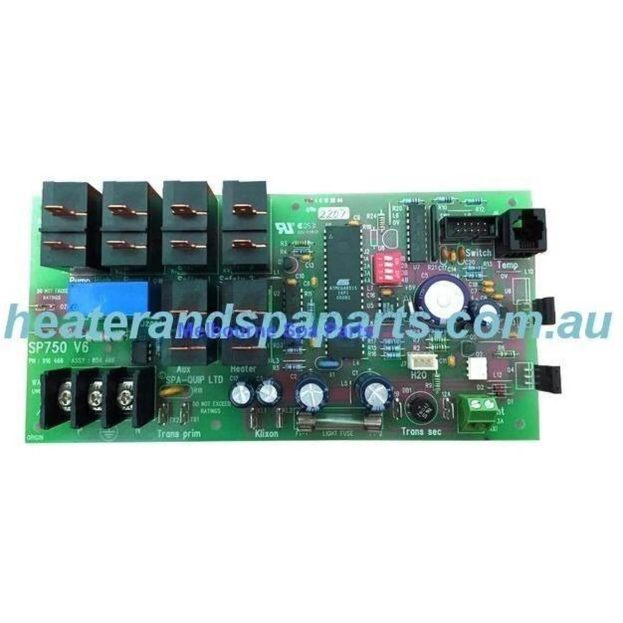 Spa Power 750 SP 750 Circuit Board PCB - Obsolete - Heater and Spa Parts