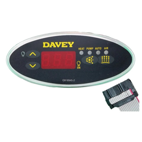 Spa-Quip Davey Spa Power 500 / 54500 Controllers W/ Heater & Touchpad Sp500 2.0Kw (15A Plug) Oval
