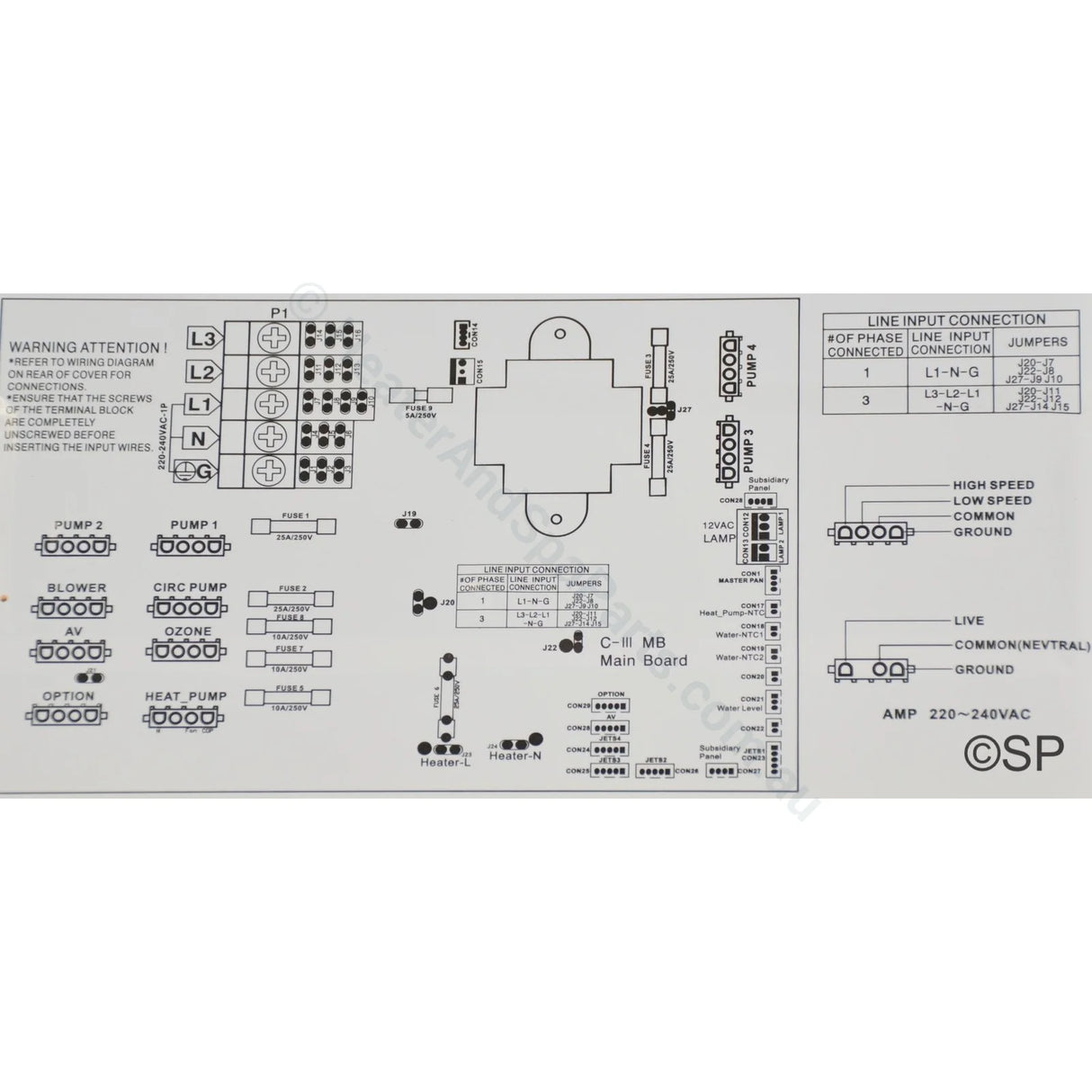 Spa-Tech C-III (300) Spa Control System & Spare Parts - Heater and Spa Parts