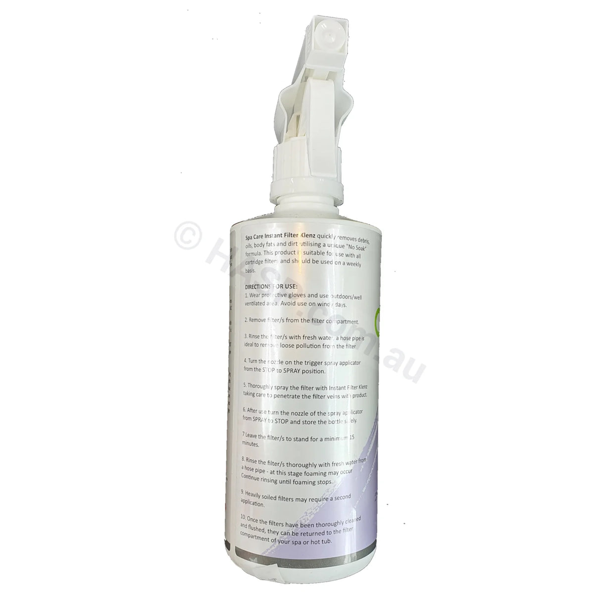 SpaCare Instant Filter Klenz - Cartridge Filter Cleaner 500ml - Heater and Spa Parts