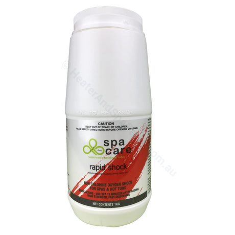 SpaCare Rapid Shock - OxyShock - ShockRight Plus - Chlorine Free Oxidiser - 1kg - Heater and Spa Parts