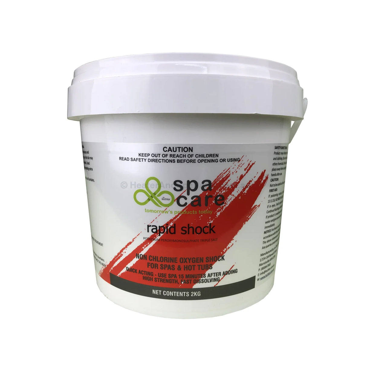 SpaCare Rapid Shock - OxyShock - ShockRight Plus - Chlorine Free Oxidiser - 2kg - Heater and Spa Parts