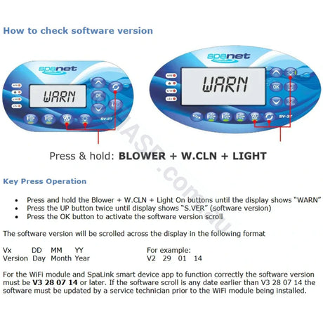 SpaNET Smartlink WiFi Module - V3 Version