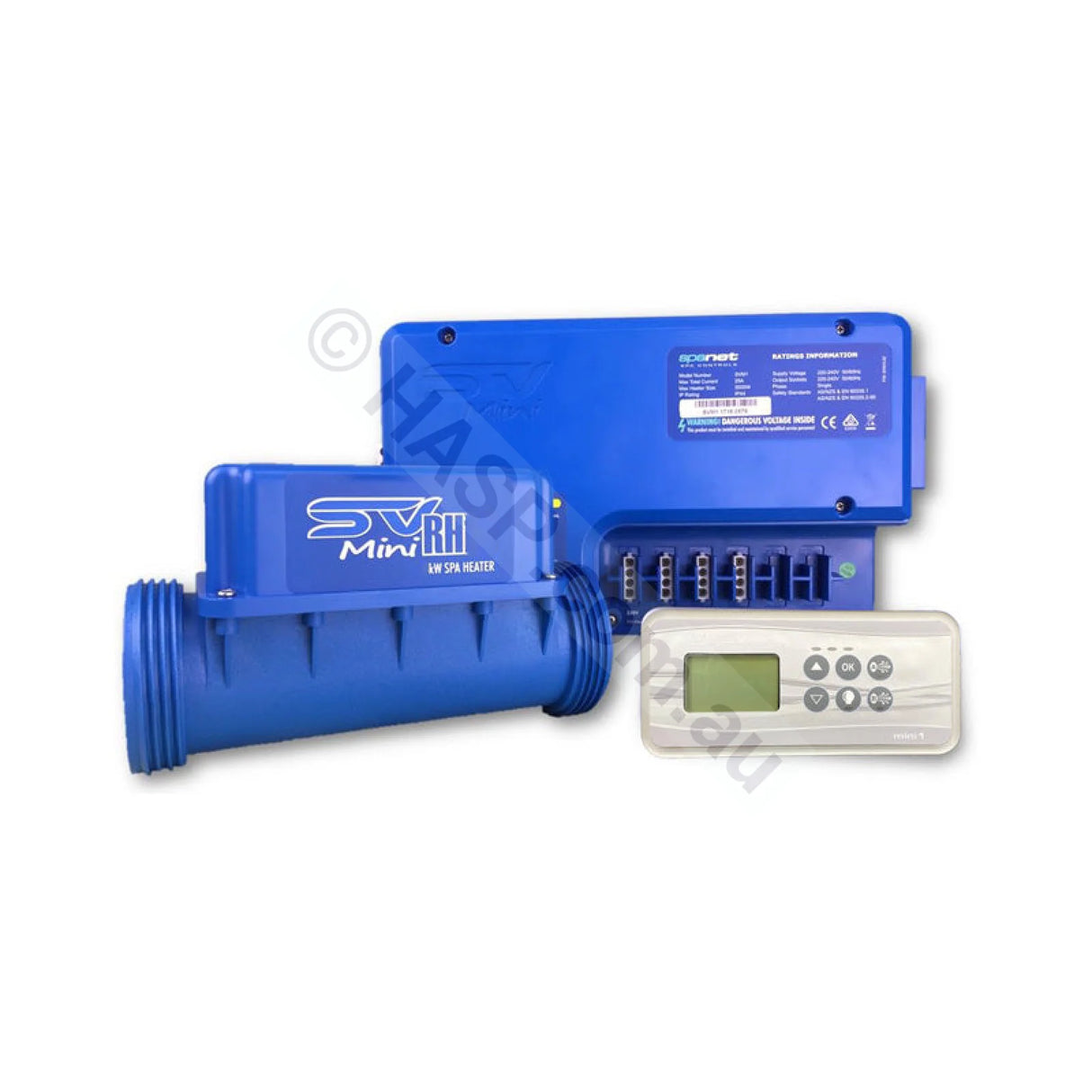 Spanet SV Mini 1-2.0kw(15amp) Controller 2.0kw Heater and Rectangle Touchpad