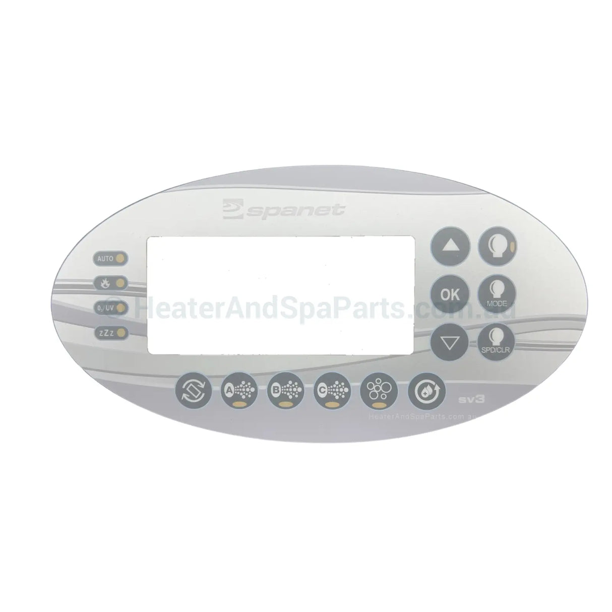 Spanet Sv3 Overlay - Decal / Sticker Also Vsx3 Touchpads