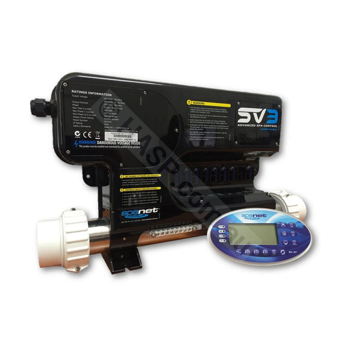 Spanet SV3-VH Spa Controller and SV3T Touch Pad Package – Heater and ...