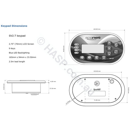 Spanet XS2000 SV Style Touchpad and Overlay