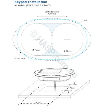 Spanet XS2000 SV Style Touchpad and Overlay