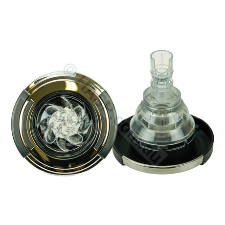 Spas Direct Sunrans 128mm 5’’ Spa Jet - Lotus Rotary - Stainless Steel