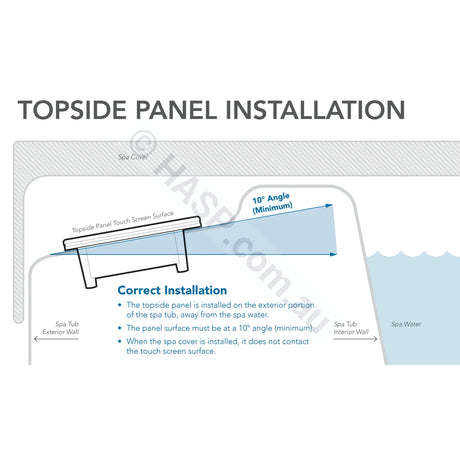 SpaTouch 2 by Balboa - Square Icon Touchscreen Touchpad - Trapezoid & 2t Replacements