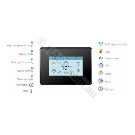 SpaTouch 2T SQ by Balboa - Colour Touchscreen Control Panel - Heater and Spa Parts