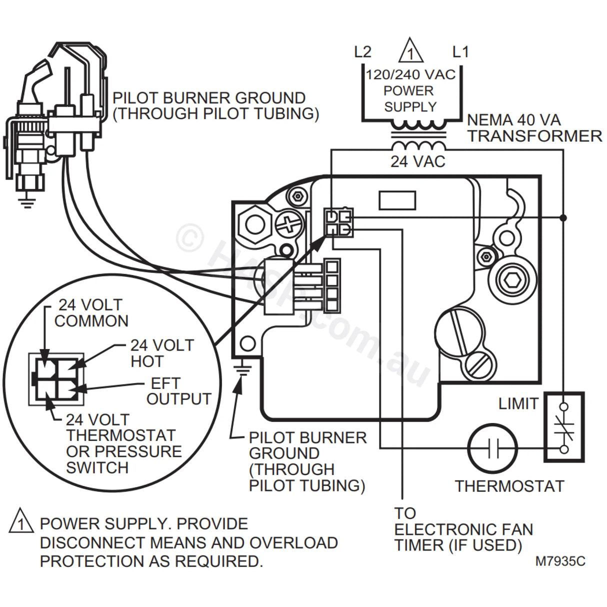 Smart Gas Valve - SV9605H 1004 - Honeywell Hurlcon Astralpool Raypak - SmartValve - Heater and Spa Parts