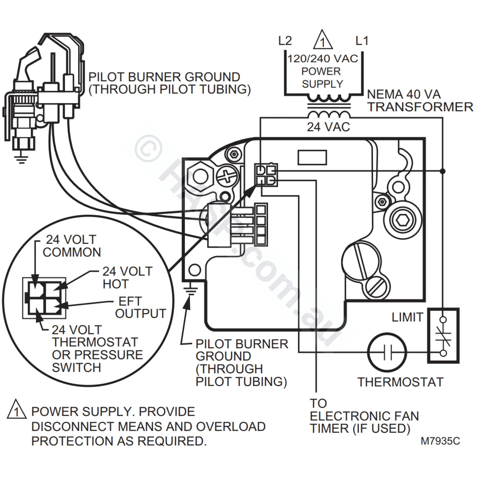Smart Gas Valve - SV9605H 1004 - Honeywell Hurlcon Astralpool Raypak - SmartValve - Heater and Spa Parts
