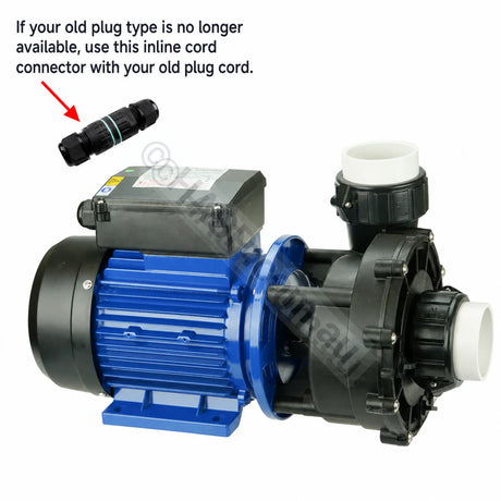 SX300-2 - 3HP - 2-Speed Jet Pump - Universal Spa Booster Pump - Spatex - Other (comes with inline connector)