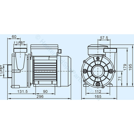 Sxc35 Spa Circ Pump - 1/3Hp Spatex Universal