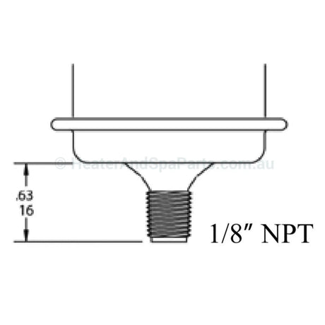 Tecmark & Hydroquip Water Pressure Switch - Pentair Raypak and Others - Heater and Spa Parts