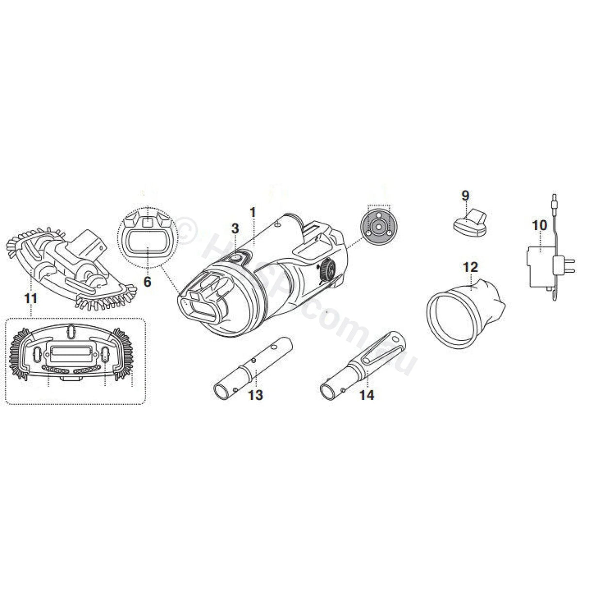 Telsa 30 / Vektro Z200 Spare Parts Vacuums