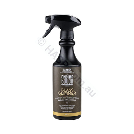 The Finishing Touch Glass Glimmer - Calcium Scale & Rust Remover for Glass & Chrome - 500ml - Chemicals